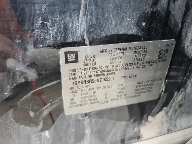 2017 Cadillac Xt5 Luxury VIN: 1GYKNBRS6HZ165997 Lot: 61307614