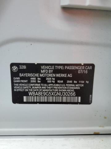 2016 BMW 328 I Sulev VIN: WBA8E9G5XGNU30266 Lot: 59562764