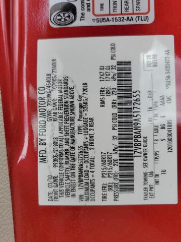 2010 Ford Mustang VIN: 1ZVBP8AN9A5172655 Lot: 60276964