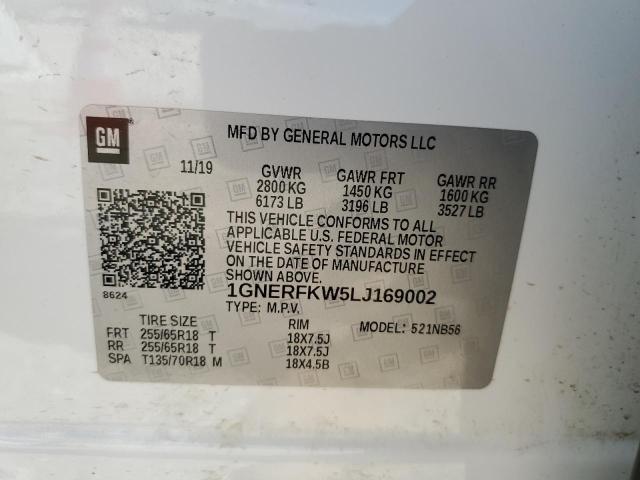 2020 CHEVROLET TRAVERSE L - 1GNERFKW5LJ169002