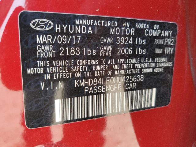 2017 HYUNDAI ELANTRA SE - KMHD84LF0HU425638