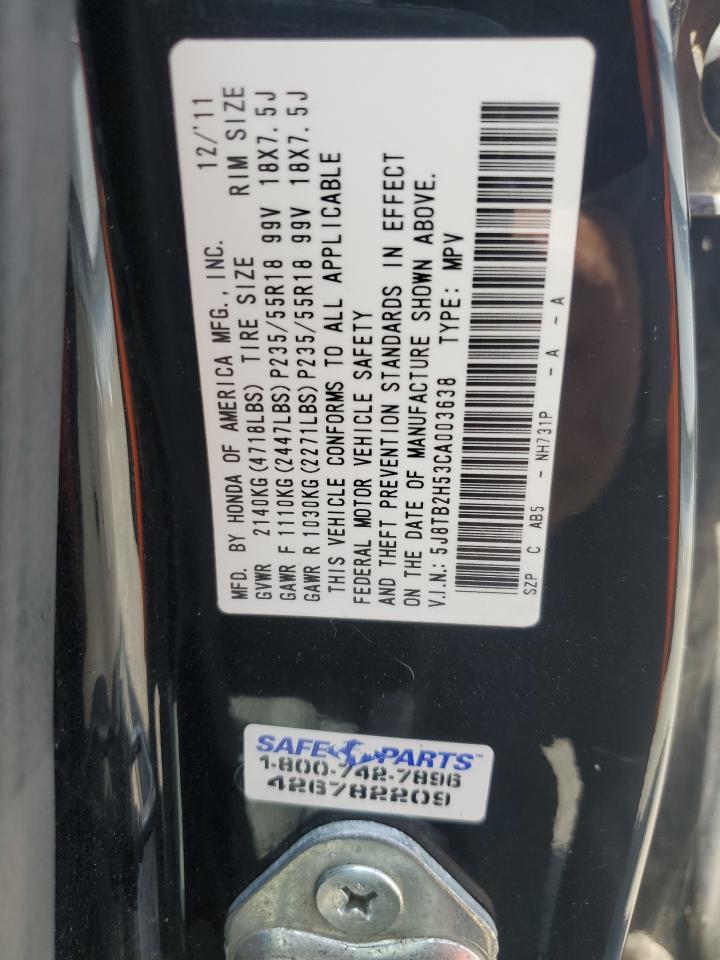 5J8TB2H53CA003638 2012 Acura Rdx Technology