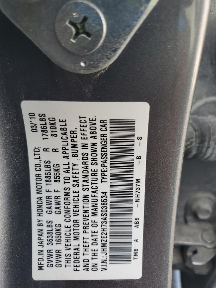 JHMZE2H73AS036534 2010 Honda Insight Ex