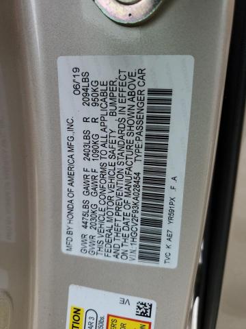 2019 HONDA ACCORD TOU - 1HGCV2F93KA028454