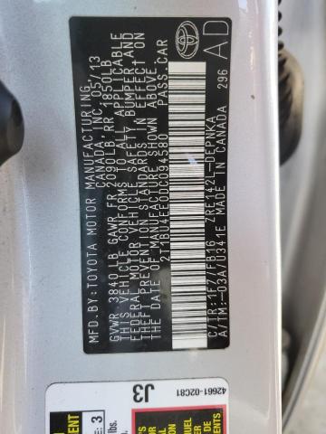 Image 12 of 2013 TOYOTA COROLLA  salvage vehicle - Lot #58420294 at Copart