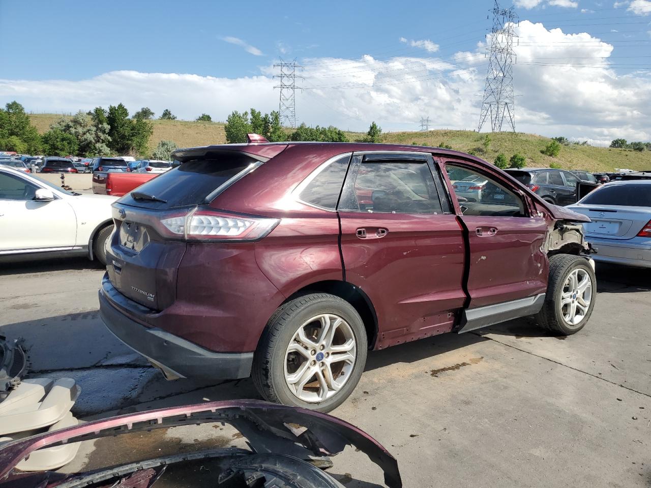 2017 Ford Edge Titanium vin: 2FMPK4K81HBB79237