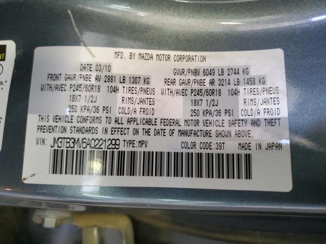 2010 Mazda Cx-9 VIN: JM3TB3MV6A0221299 Lot: 60111984