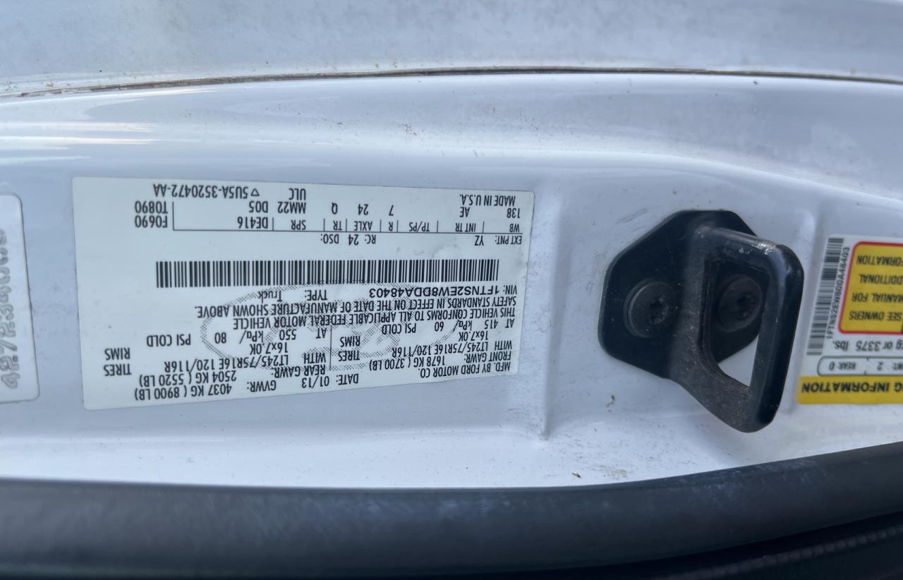 1FTNS2EW8DDA48403 2013 Ford Econoline E250 Van