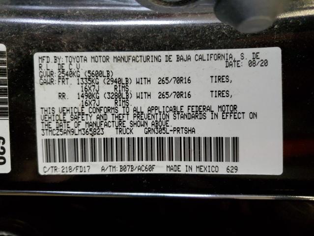 2020 TOYOTA TACOMA DOU - 3TMCZ5AN9LM365823