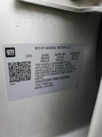 2022 CHEVROLET MALIBU RS - 1G1ZG5STXNF101096