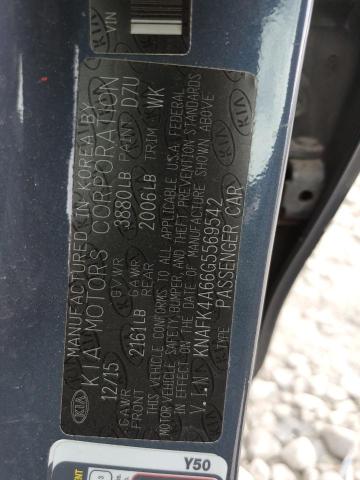 2016 Kia Forte Lx VIN: KNAFK4A66G5569542 Lot: 57171414