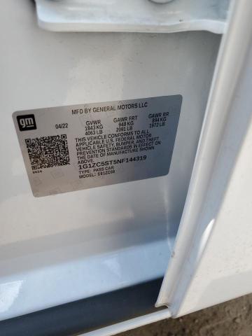 2022 Chevrolet Malibu Ls VIN: 1G1ZC5ST5NF144319 Lot: 60774394