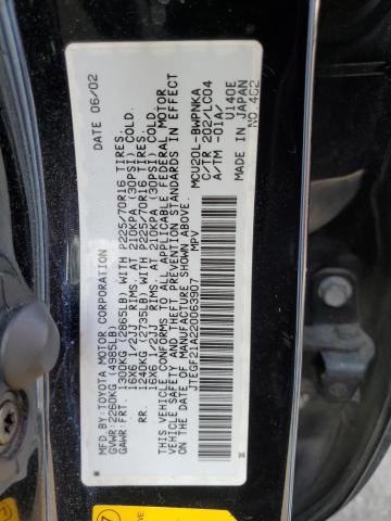 2002 Toyota Highlander Limited VIN: JTEGF21A220063907 Lot: 57807414