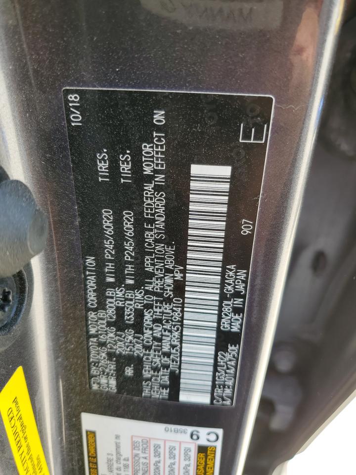 JTEZU5JR9K5198410 2019 Toyota 4Runner Sr5