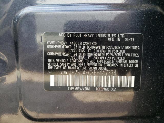 2014 Subaru Forester 2.5I Premium VIN: JF2SJAEC3EH447334 Lot: 59332414