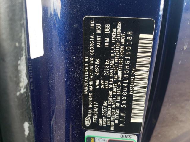 2017 Kia Optima Ex VIN: 5XXGU4L35HG160188 Lot: 59085804