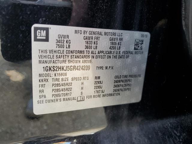 VIN 1GKS2HKJ5GR424209 2016 GMC Yukon, Denali no.13