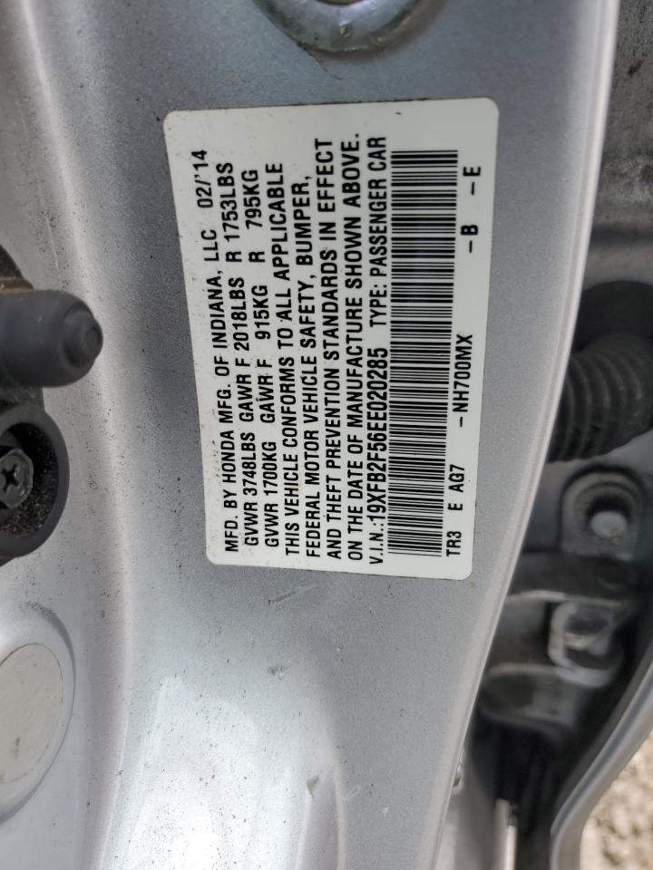 19XFB2F56EE020285 2014 Honda Civic Lx