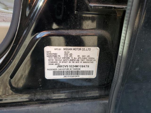 2004 Infiniti G35 VIN: JNKCV51E24M109479 Lot: 57934764