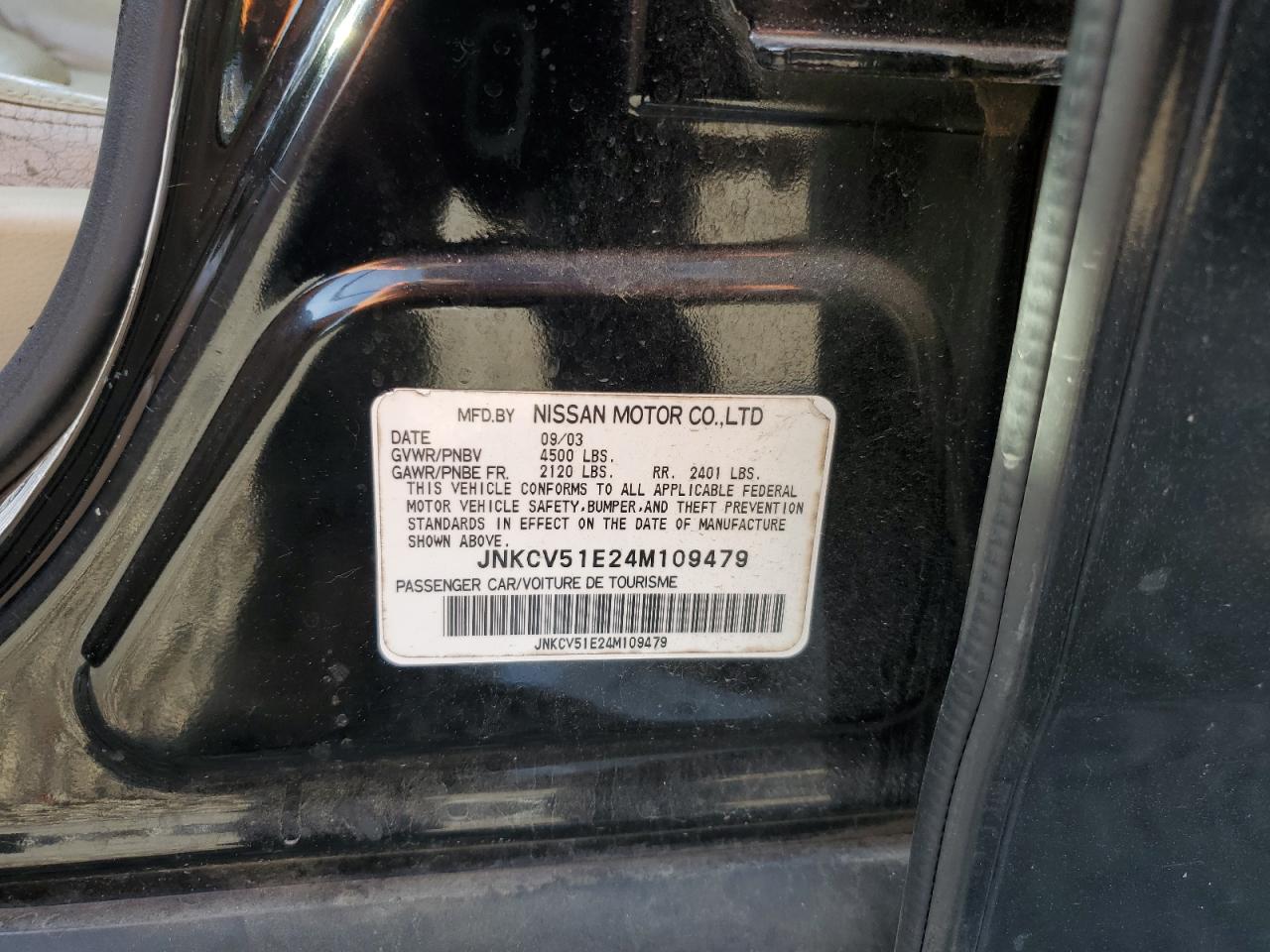 JNKCV51E24M109479 2004 Infiniti G35