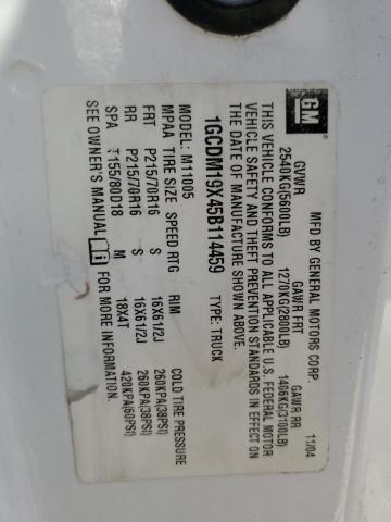 2005 Chevrolet Astro VIN: 1GCDM19X45B114459 Lot: 52207054