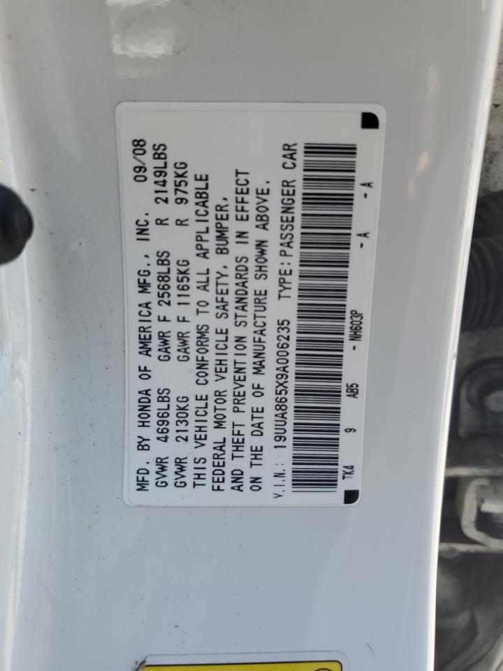 19UUA865X9A006235 2009 Acura Tl