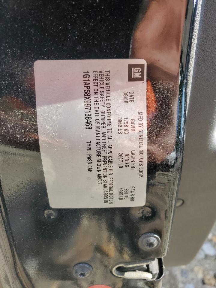 1G1AP58X997138468 2009 Chevrolet Cobalt Ss