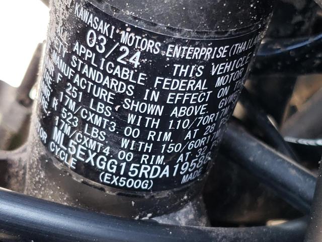 2024 KAWASAKI EX500 - ML5EXGG15RDA19588