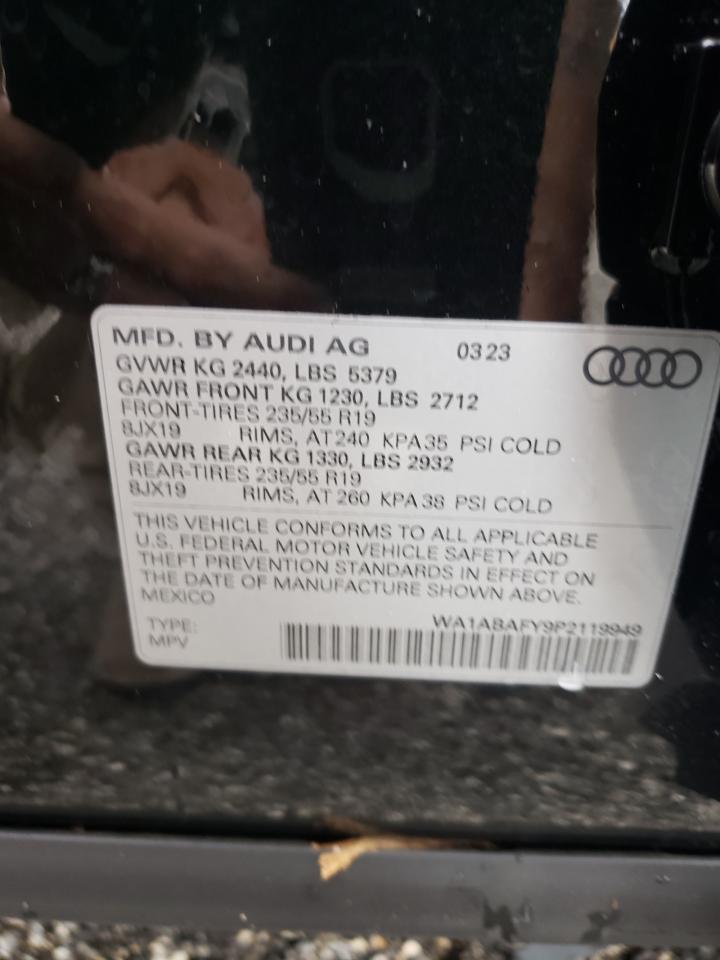 WA1ABAFY9P2119949 2023 Audi Q5 Premium 40