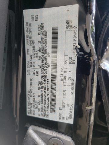 2017 FORD ESCAPE TIT - 1FMCU9JD7HUB11877