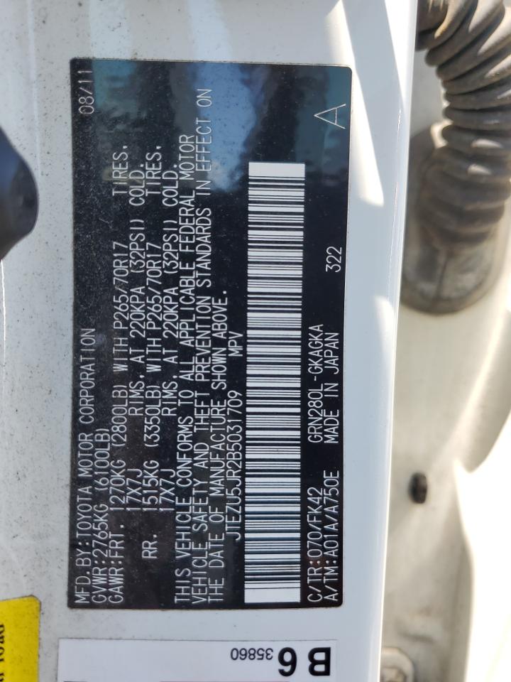 JTEZU5JR2B5031709 2011 Toyota 4Runner Sr5