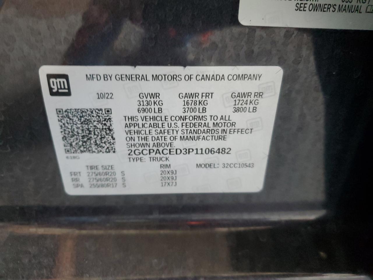2GCPACED3P1106482 CHEVROLET ALL Models 2023
