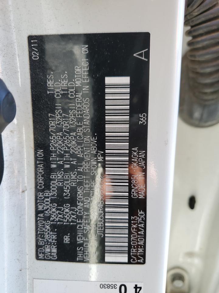 JTEBU5JR4B5057052 2011 Toyota 4Runner Sr5