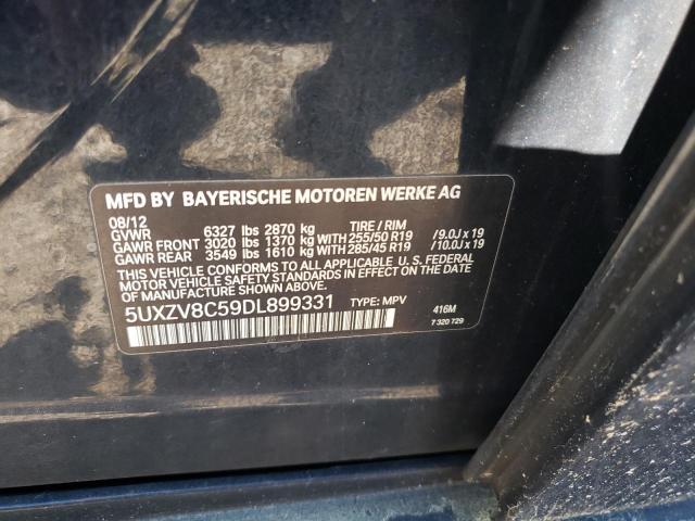 VIN 5UXZV8C59DL899331 2013 BMW X5, Xdrive50I no.14