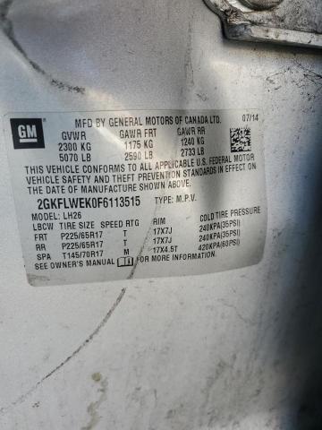 2015 GMC TERRAIN SL - 2GKFLWEK0F6113515