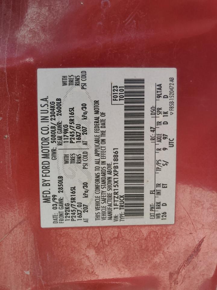 1FTZR15X1XPB18861 1999 Ford Ranger Super Cab