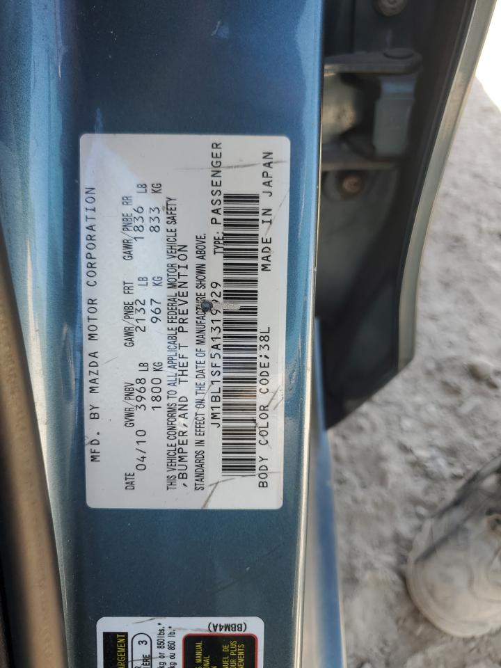 JM1BL1SF5A1319929 2010 Mazda 3 I