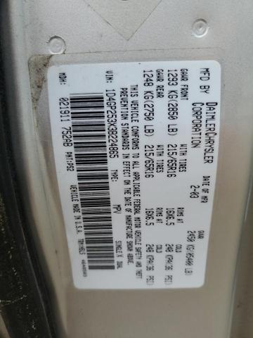 2003 Dodge Caravan Se VIN: 1D4GP253X3B224865 Lot: 59425894