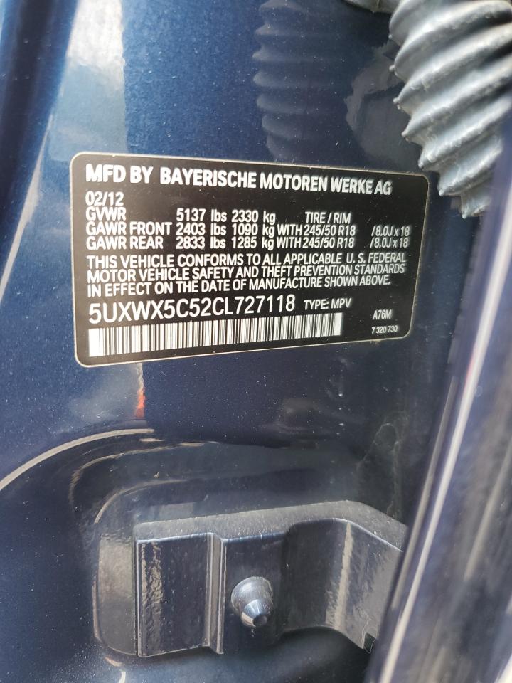 5UXWX5C52CL727118 2012 BMW X3 xDrive28I