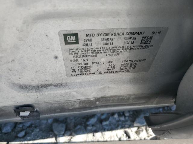 2019 Chevrolet Trax 1Lt VIN: KL7CJLSB5KB913089 Lot: 58265754