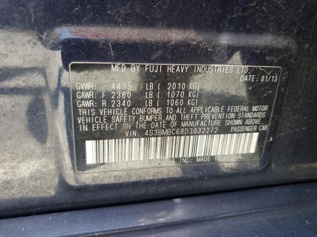 2013 Subaru Legacy 2.5I Premium VIN: 4S3BMBC68D3032272 Lot: 59922544