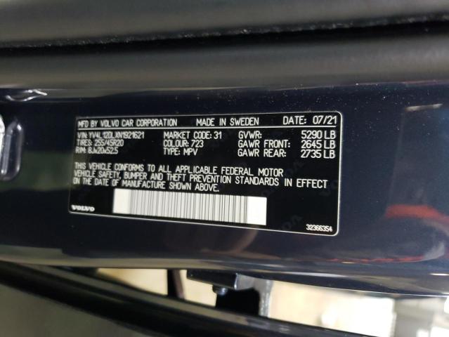 2022 Volvo Xc60 B5 Inscription VIN: YV4L12DLXN1921621 Lot: 57653134