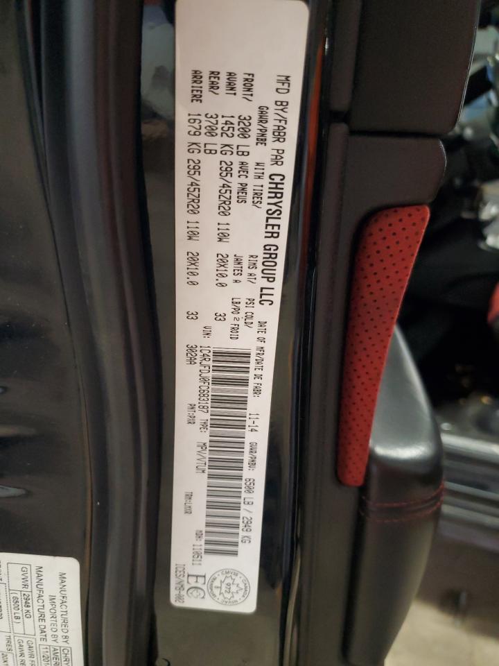 1C4RJFDJ0FC683187 2015 Jeep Grand Cherokee Srt-8