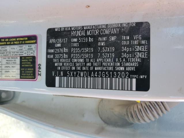 2018 HYUNDAI SANTA FE S - 5XYZWDLA4JG513202