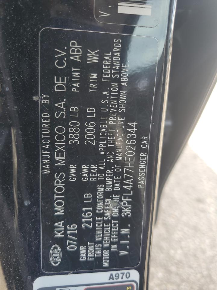 3KPFL4A77HE026344 2017 Kia Forte Lx