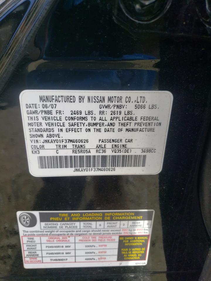 JNKAY01F37M460626 2007 Infiniti M35 Base