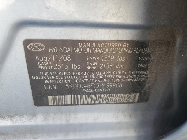 2009 Hyundai Sonata Se VIN: 5NPEU46F19H499968 Lot: 61060934