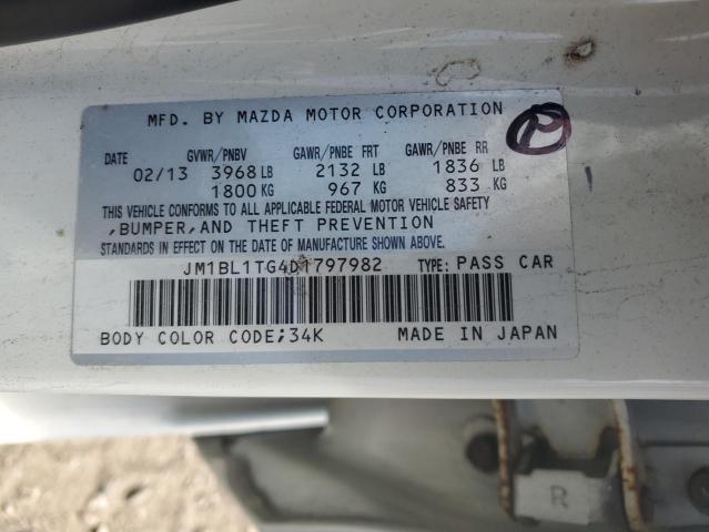 VIN JM1BL1TG4D1797982 2013 Mazda 3, I no.12