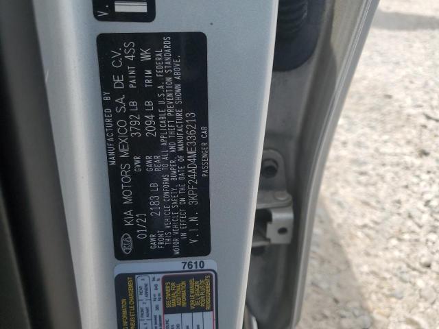 2021 Kia Forte Fe VIN: 3KPF24AD4ME336213 Lot: 57385654