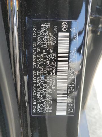 2022 TOYOTA MIRAI LE JTDAAAAAXNA004735